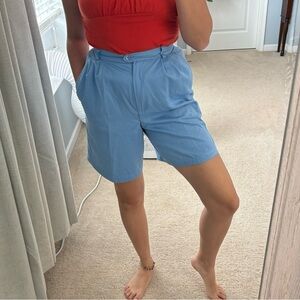 Vintage 90s Shorts 6 High Rise Trouser USA Bermuda Button Jones New York Country